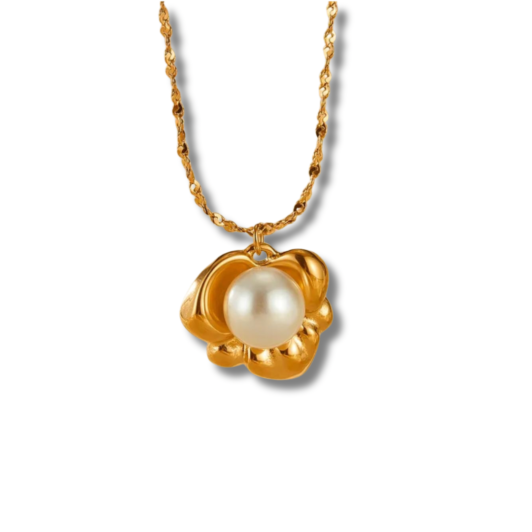 Pearl flower necklace