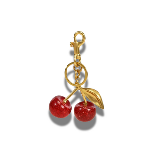 Cherry bag charm