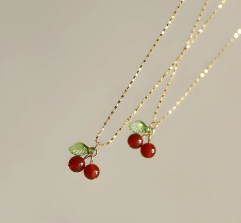 Cherry Pendant Necklace